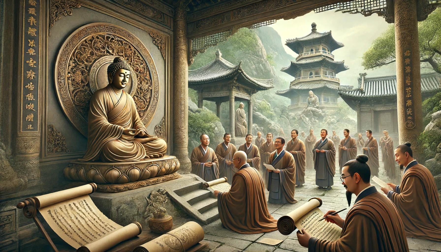 Buddha teaching Pramana